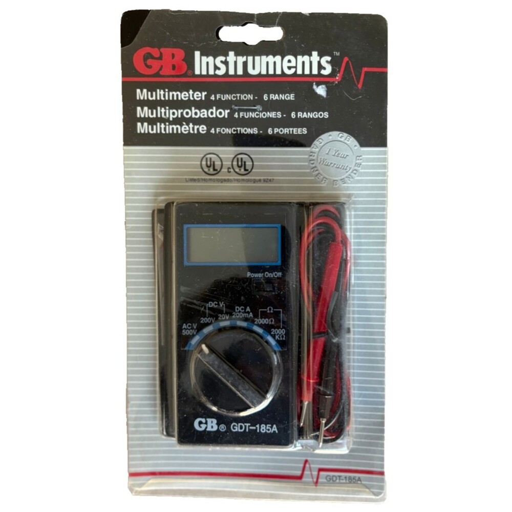 GB INSTRUMENTS Multimeter GDT-185A 4 Function 6 Range